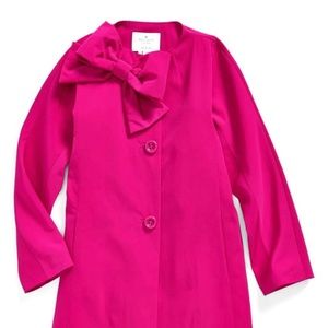 Kate Spade Girls Pink Rain Coat Jacket Sz 10 NWT